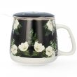 Kubek z porcelany 500 ml z zaparzaczem i pokrywką 07 - 2