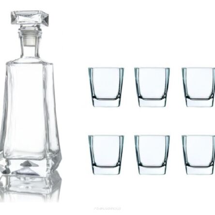 KARAFKA STOŻKOWA 0,75 L + 6 SZKLANEK STERLING ZESTAW
