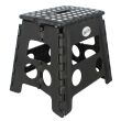 Stołek antypoślizgowy składany 32 cm czarny - 2