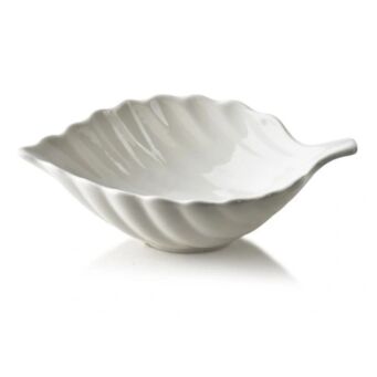 Salaterka z porcelany liść 25,5x16 d