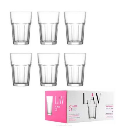 LAV ARAS szklanki 365 ml 6 sztuk