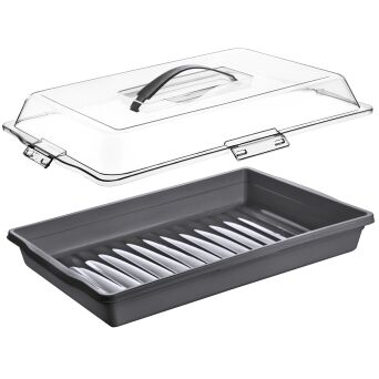 Pojemnik na ciasto zamykany prostokątny 44 x 30 x 10 cm