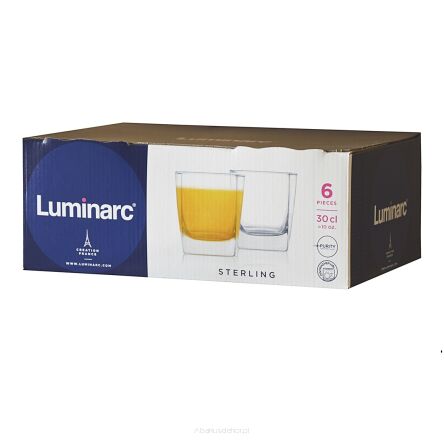 STERLING szklanki 300 ml 6 sztuk Luminarc