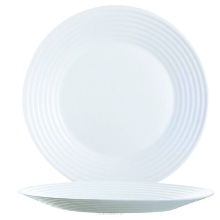 HARENA talerz płytki 25 cm BIAŁY
