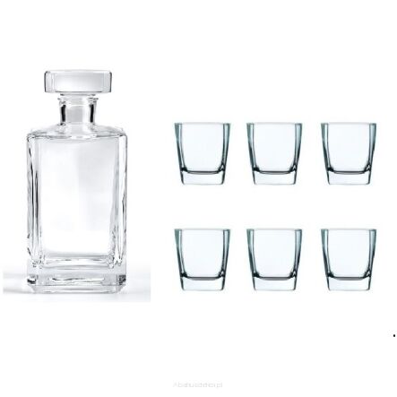 KARAFKA BURBON 0,7 L + 6 SZKLANEK STERLING 30