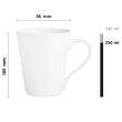 Kubek biały 340 ml Maja z porcelany - 2