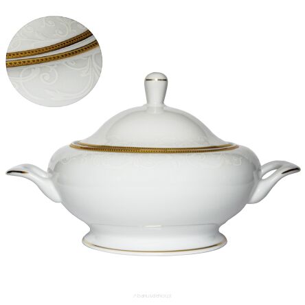 Waza do zupy biała 3 litry Diament Gold