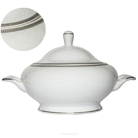 Waza do zupy biała 3 litry Diament Platin