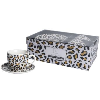 FILIŻANKA 250 ze spodkiem porcelana zestaw 2 sztuki 107
