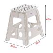 Stołek antypoślizgowy składany 40 cm biały - 4
