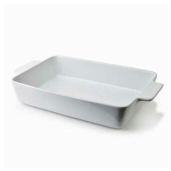 Porcelanowe naczynie żaroodporne 36x20x6,5 białe