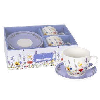 FILIŻANKA 250 ze spodkiem porcelana zestaw 2 sztuki 104