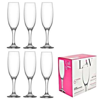 LAV EMPIRE kieliszki do szampana prosecco 220 ml 6 sztuk