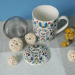 Kubek z porcelany 350 ml z zaparzaczem i pokrywką F4 - 4
