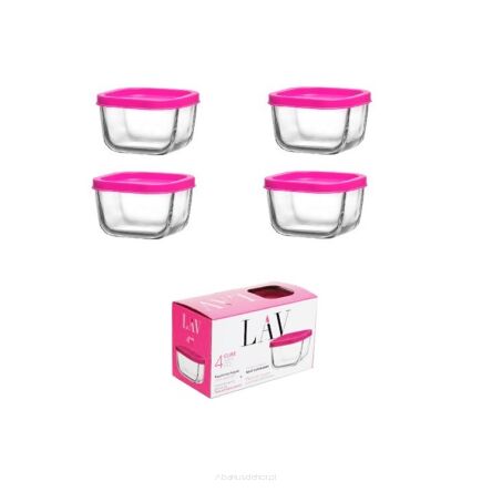 LAV CUBE komplet 4 pojemników 270 ml