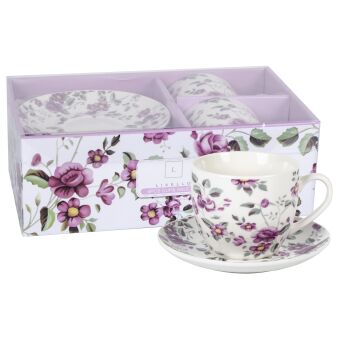 FILIŻANKA 250 ze spodkiem porcelana zestaw 2 sztuki 13