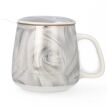 Kubek z porcelany 500 ml z zaparzaczem i pokrywką 09 - 2