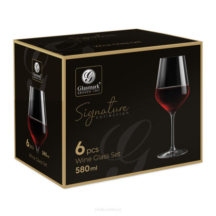 Kieliszki do wina lub wody 580 ml 6 sztuk Signature