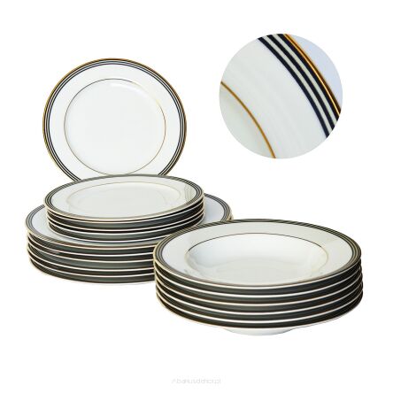 Serwis obiadowy 18 el Ofelia Gold