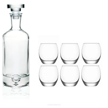 KARAFKA BUTELKOWA 0,75 L + 6 SZKLANEK EMPIRE