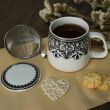 Kubek z porcelany 500 ml z zaparzaczem i pokrywką 41 - 2