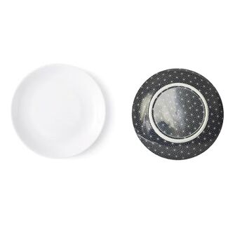 Talerz płytki dekorowany z porcelany OLE 27,5 cm