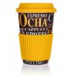 Kubek ceramiczny z silikonową pokrywką Coffee GO 400 ml - 2