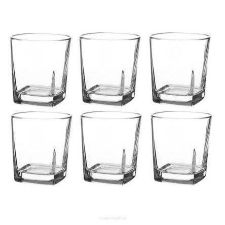 Szklanki kwadratowea 250 ml 6 sztuk