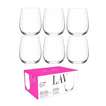 LAV GAIA szklanki 590 ml 6 sztuk