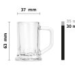 Kieliszki do wódki shotów 30 ml 6 sztuk kufelek - 4